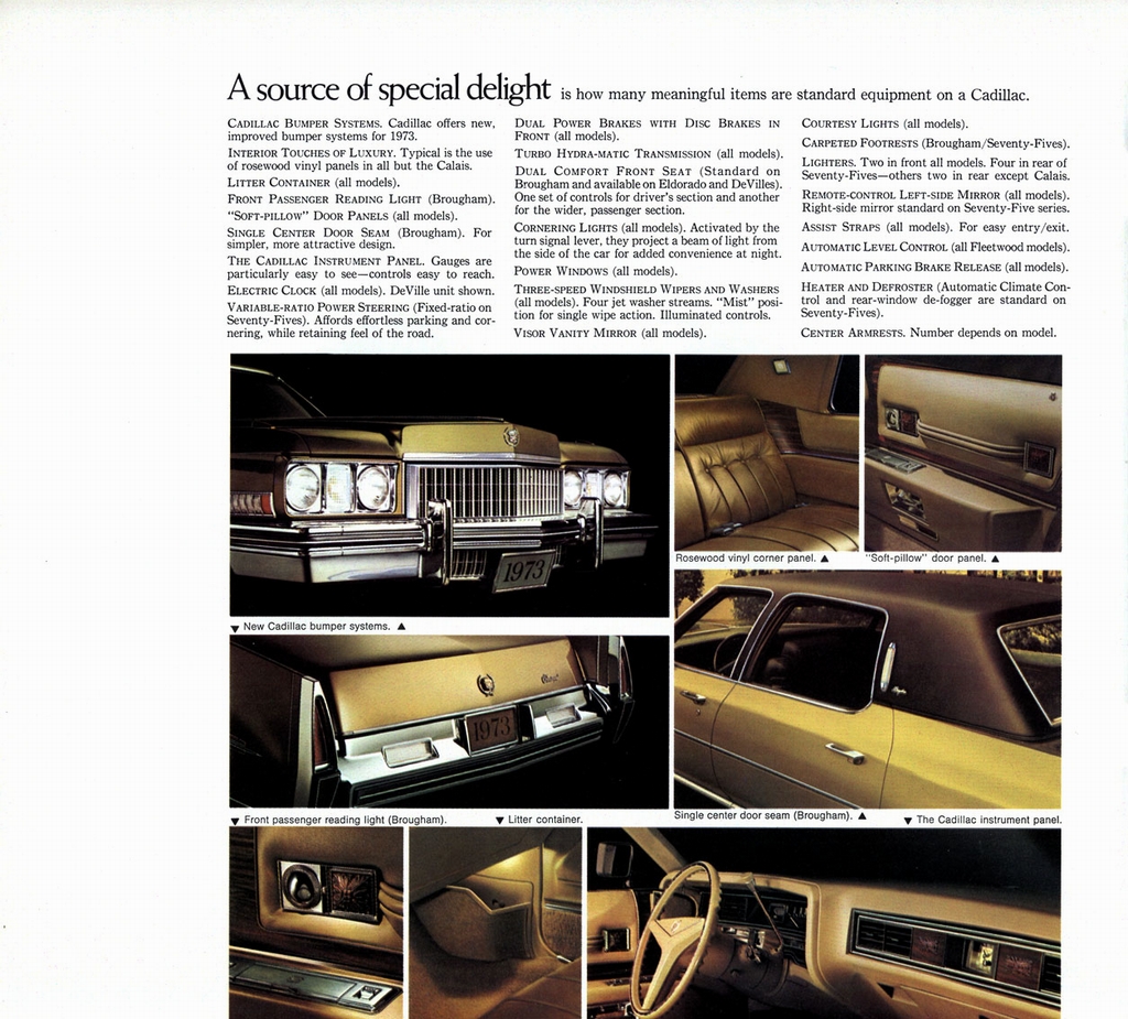 1973 Cadillac Prestige Brochure Page 10